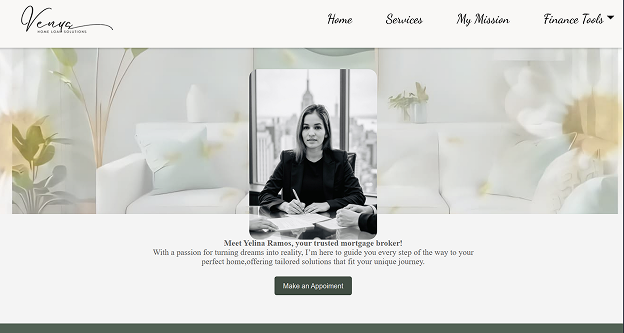Mobile screenshot of Venus Loan Solutions project